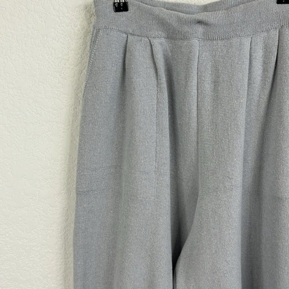 Free People Freya Knit Pleated Wide Leg Movement Pants Pockets - Picture 4 of 9